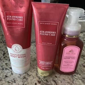- Bath and body works strawberry set